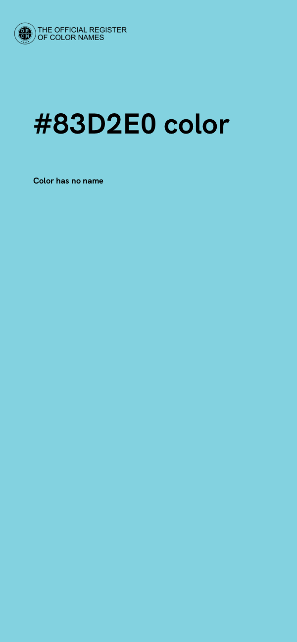 #83D2E0 color image