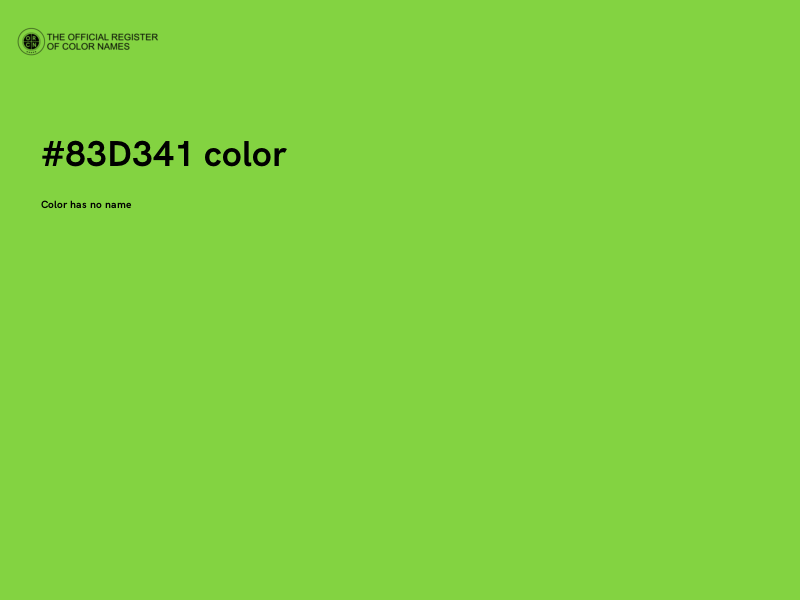 #83D341 color image