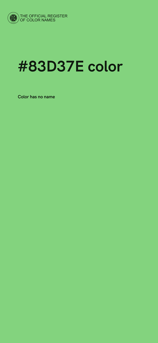 #83D37E color image
