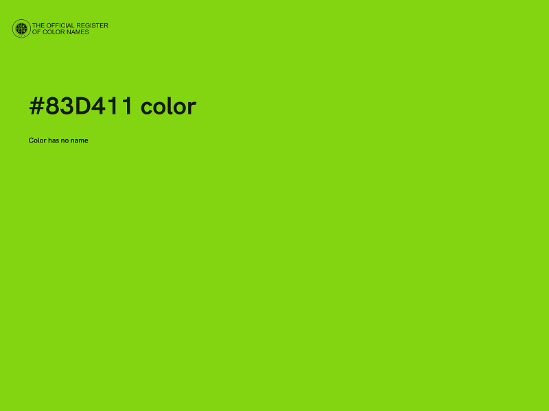 #83D411 color image