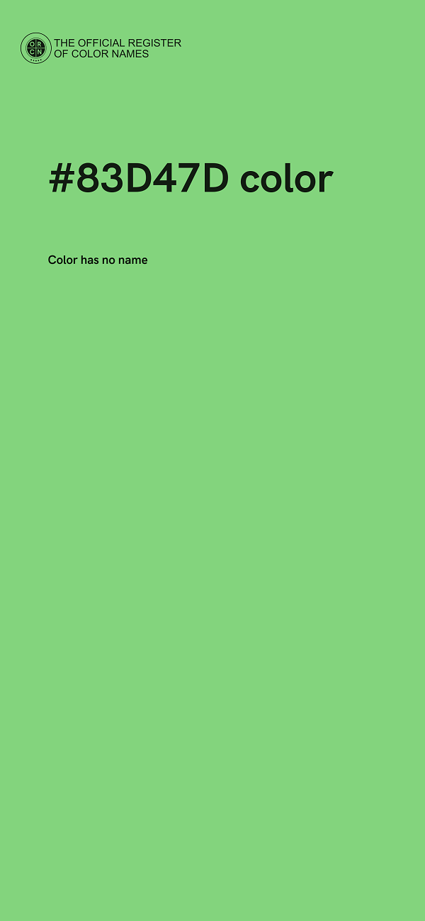 #83D47D color image