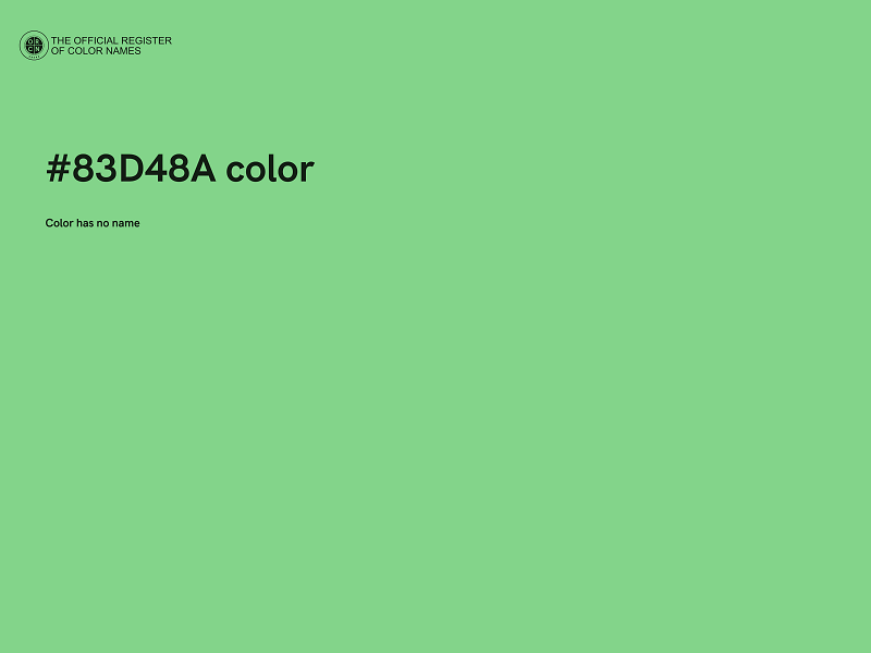 #83D48A color image