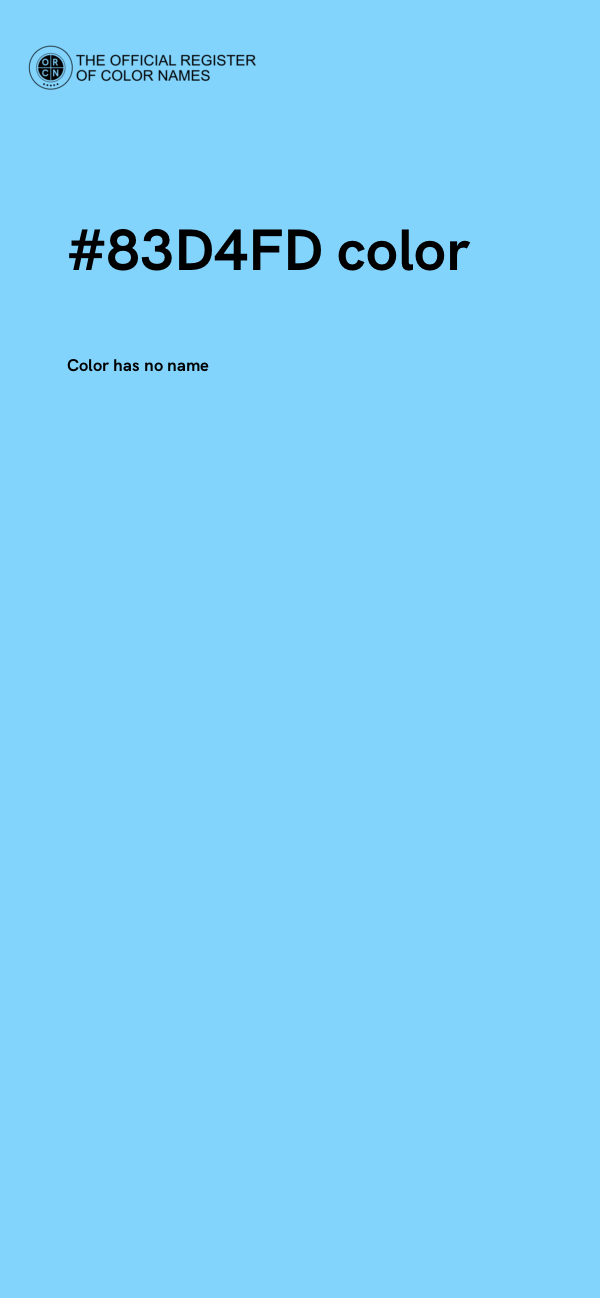 #83D4FD color image