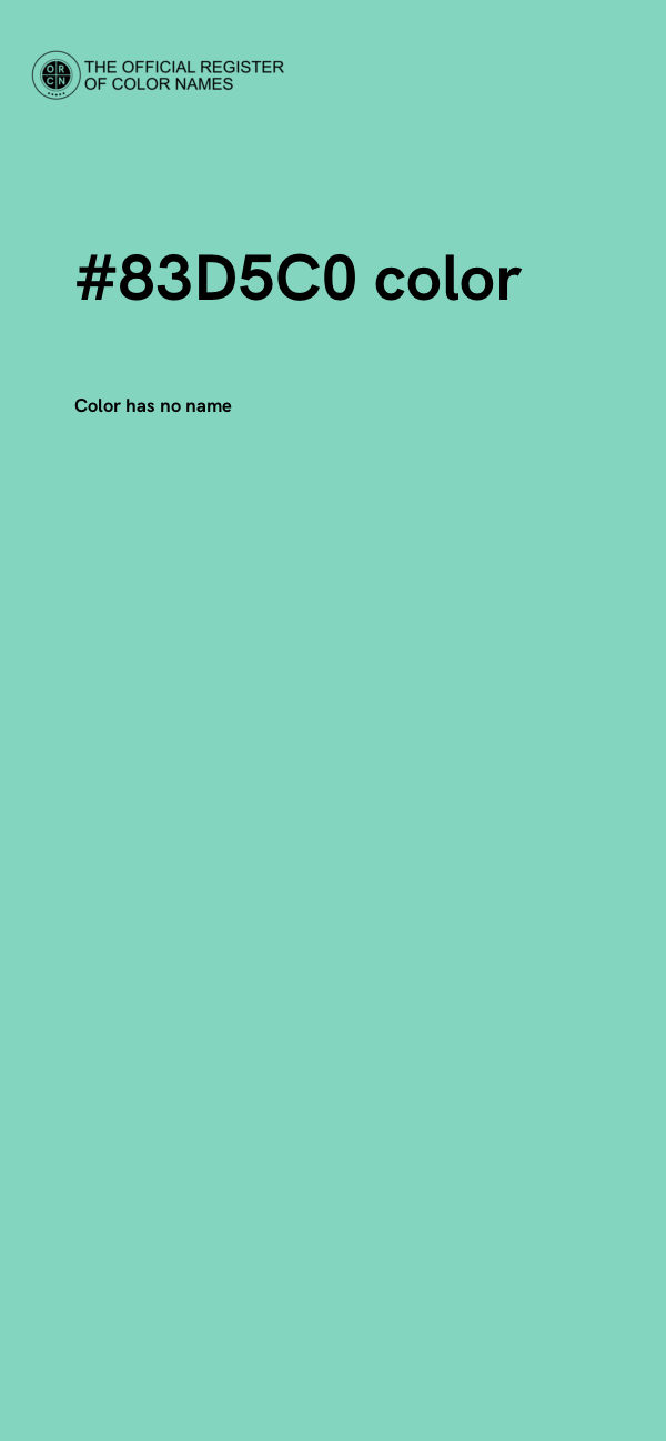 #83D5C0 color image