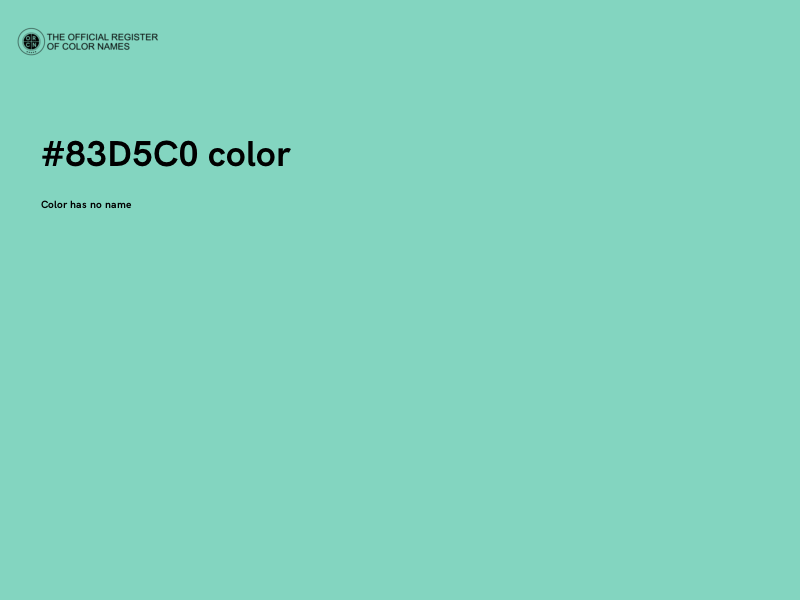 #83D5C0 color image