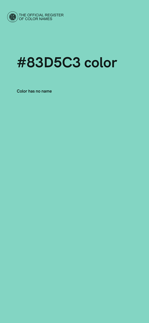 #83D5C3 color image