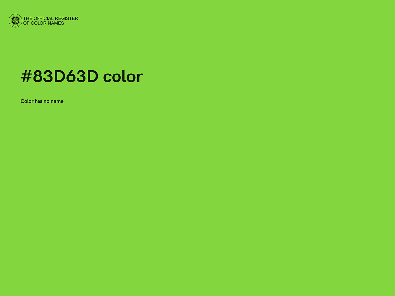 #83D63D color image