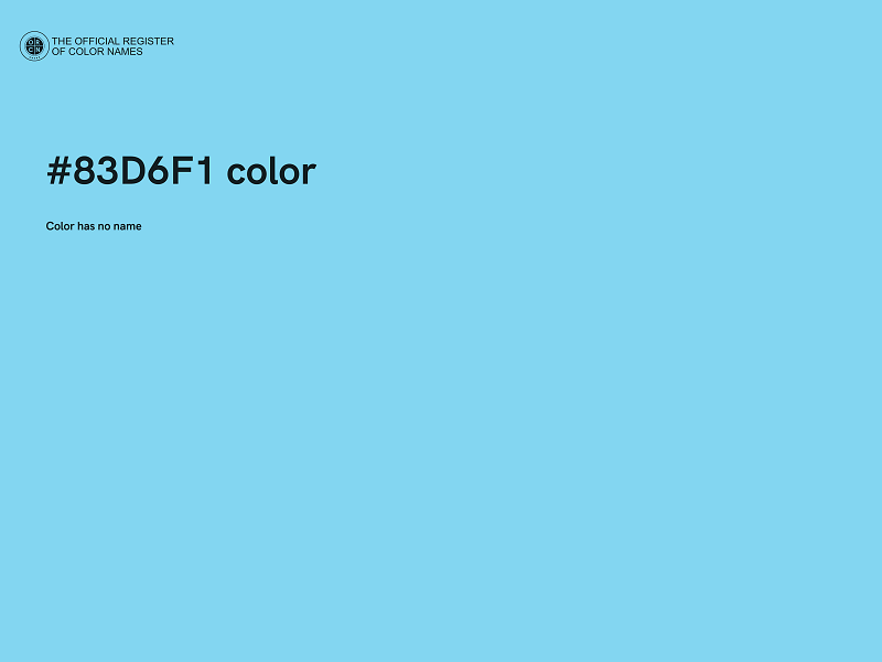 #83D6F1 color image