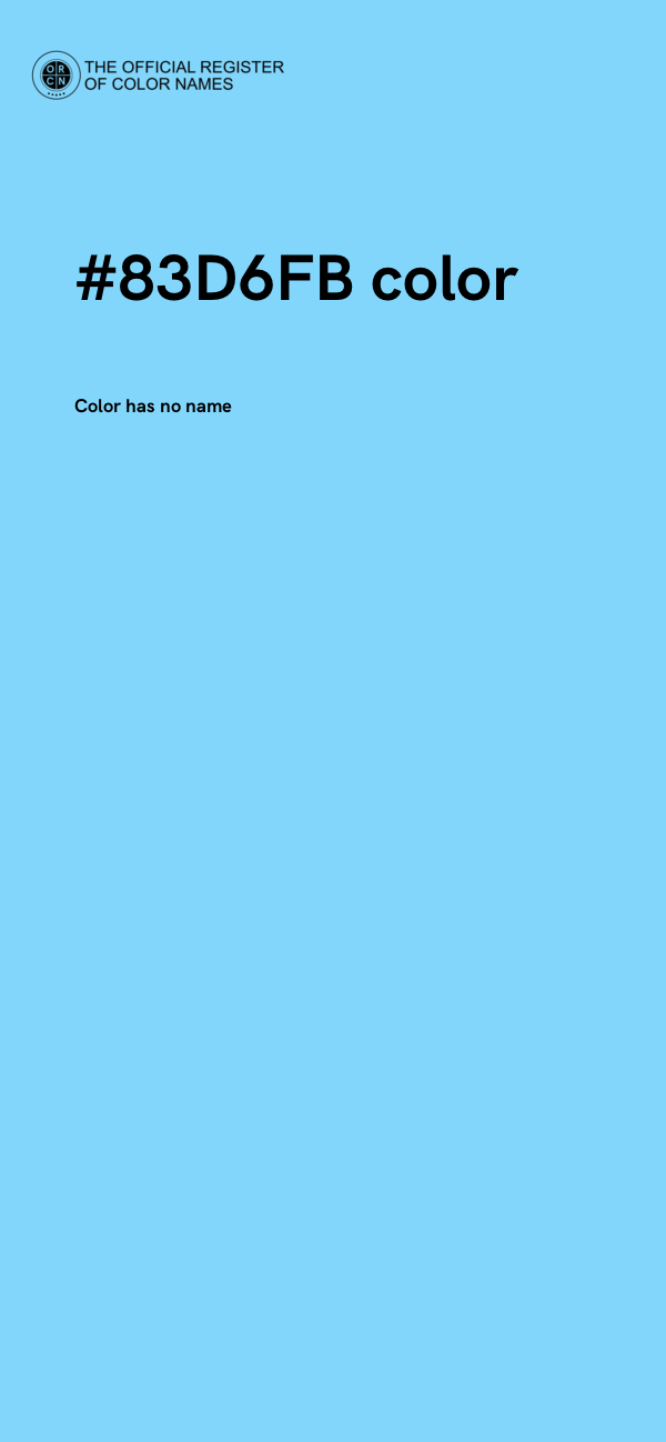 #83D6FB color image