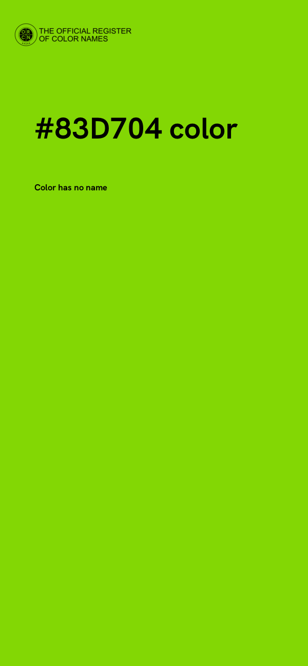 #83D704 color image