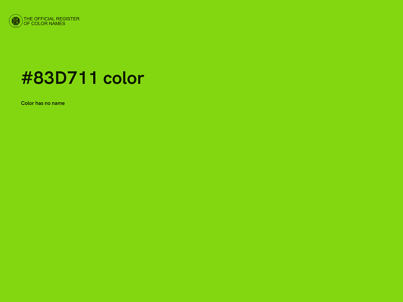 #83D711 color image