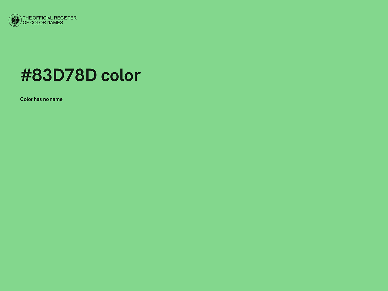 #83D78D color image