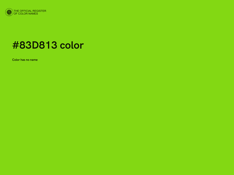 #83D813 color image
