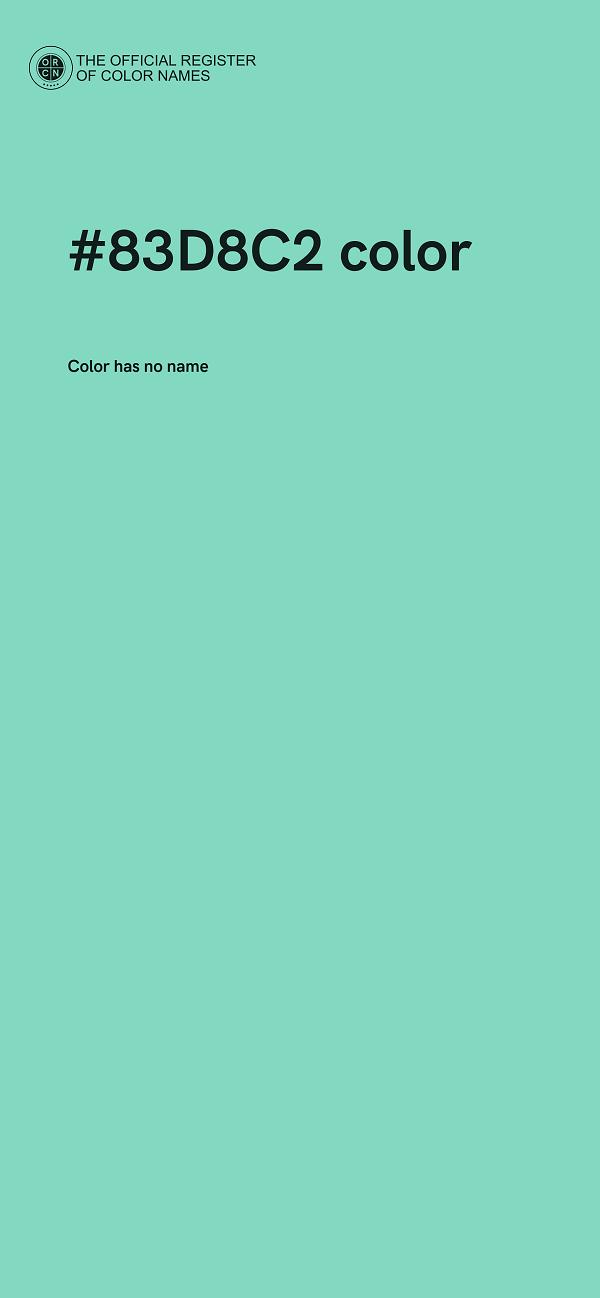 #83D8C2 color image