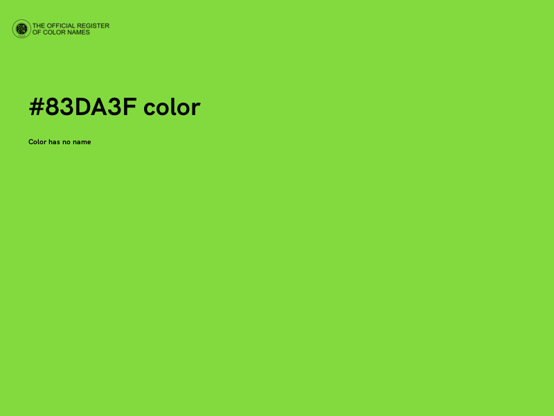 #83DA3F color image