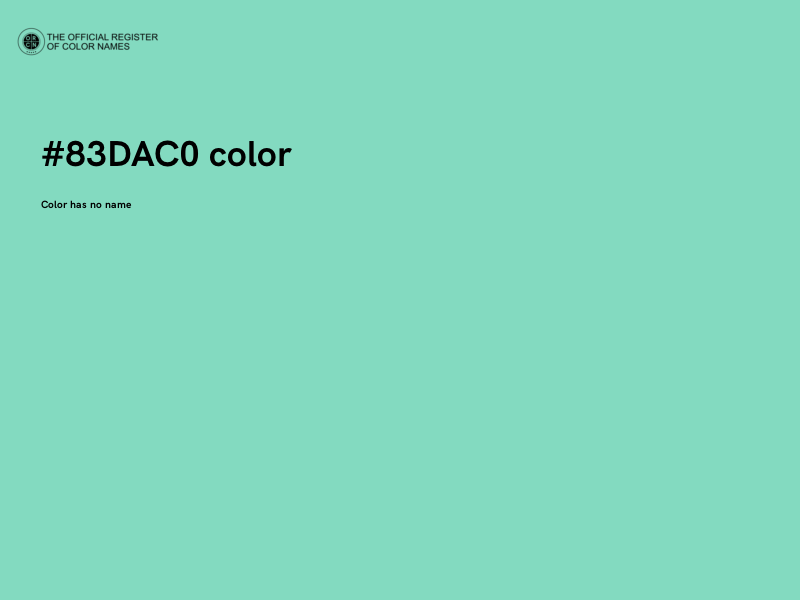 #83DAC0 color image