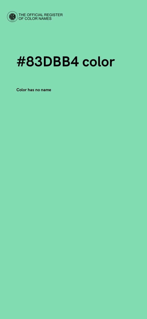 #83DBB4 color image