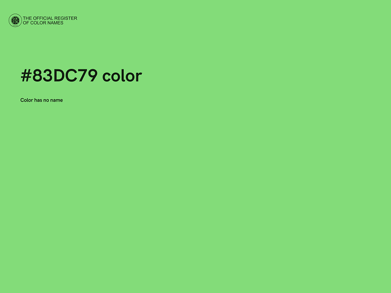 #83DC79 color image