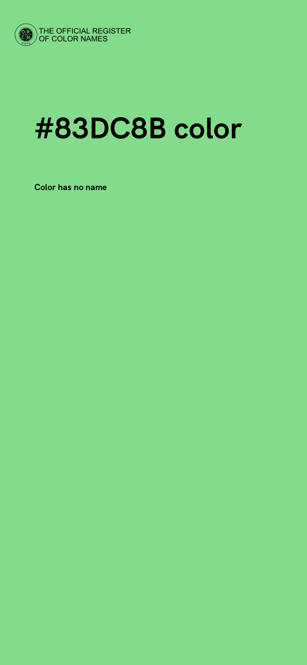 #83DC8B color image