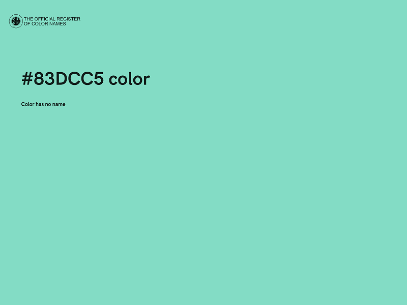 #83DCC5 color image