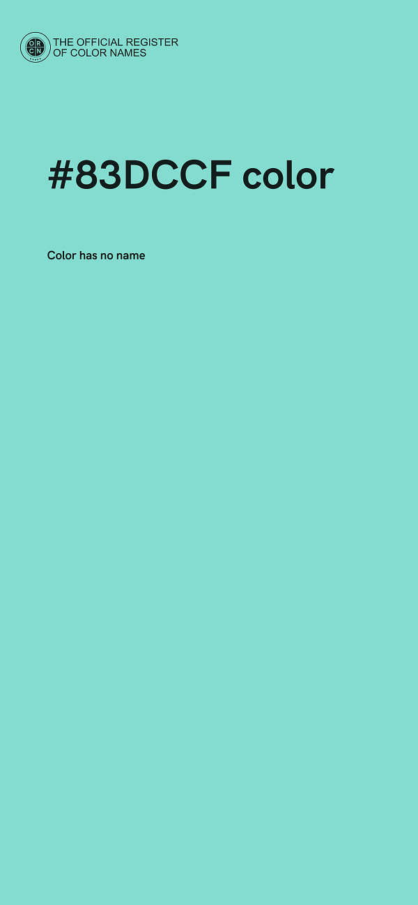 #83DCCF color image