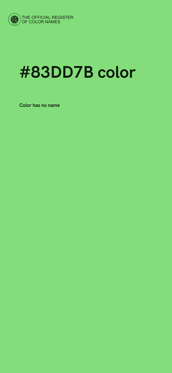 #83DD7B color image