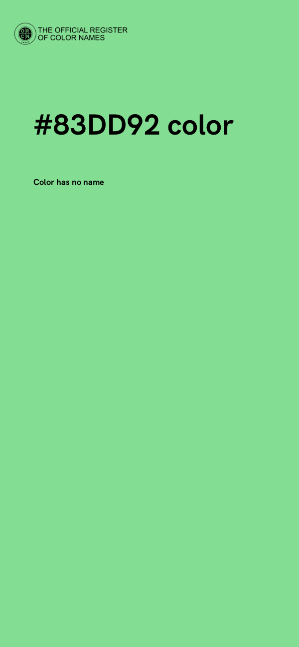 #83DD92 color image