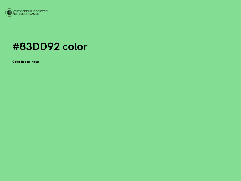 #83DD92 color image