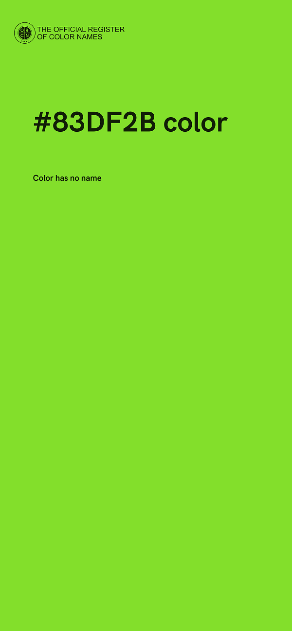 #83DF2B color image