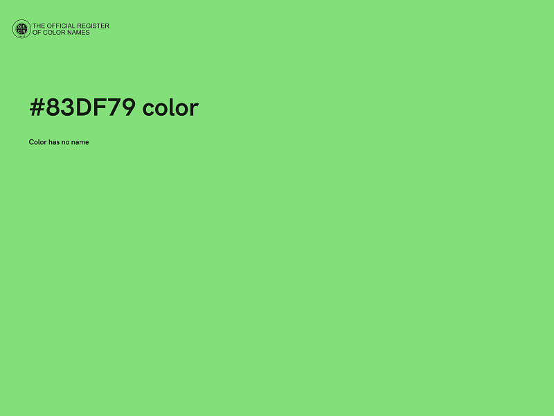 #83DF79 color image