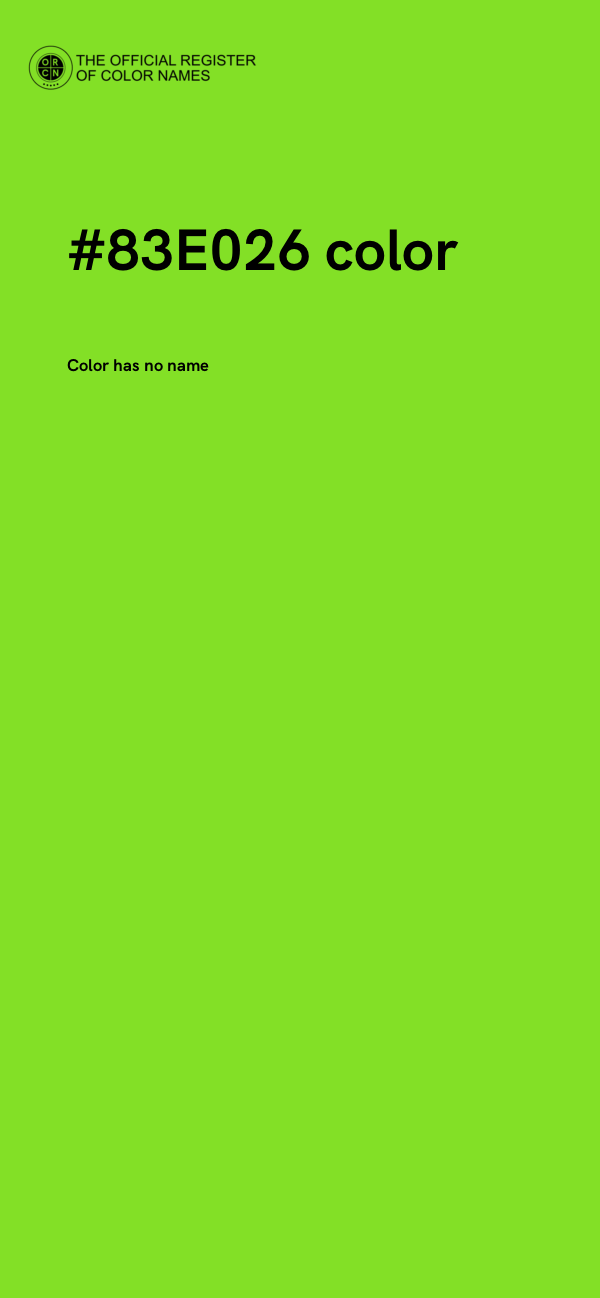 #83E026 color image