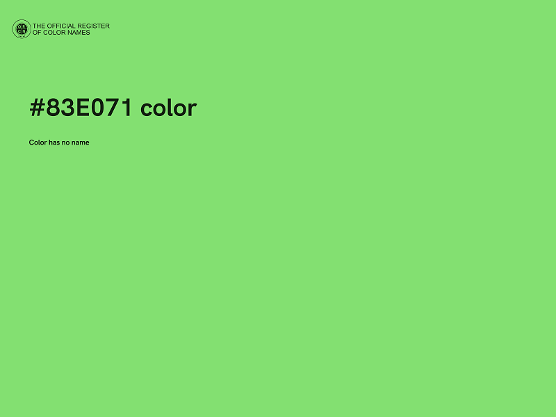 #83E071 color image