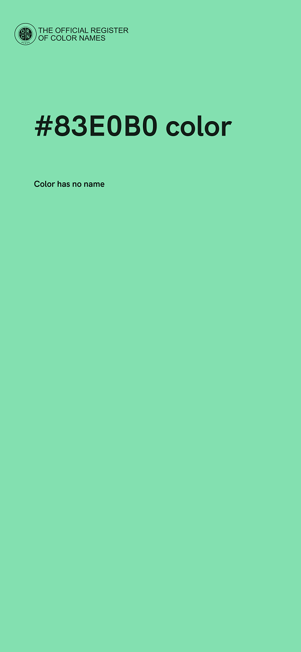 #83E0B0 color image