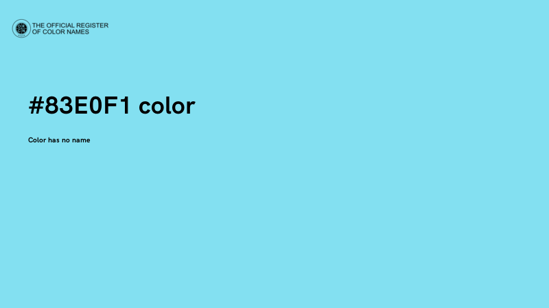 #83E0F1 color image
