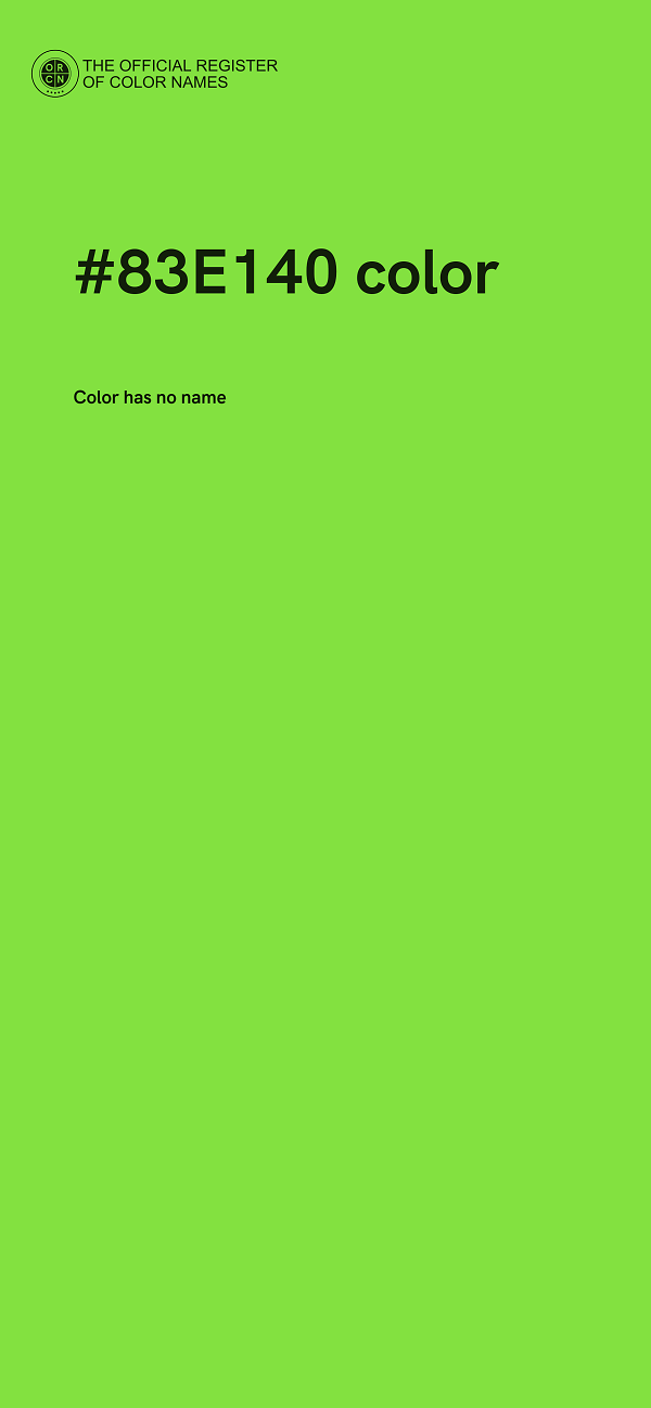 #83E140 color image