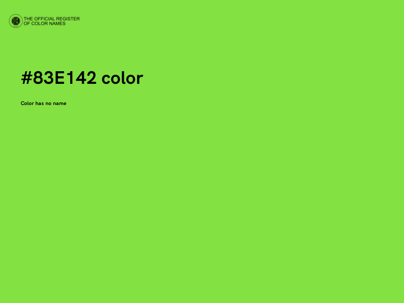 #83E142 color image