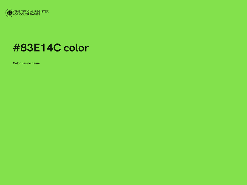 #83E14C color image