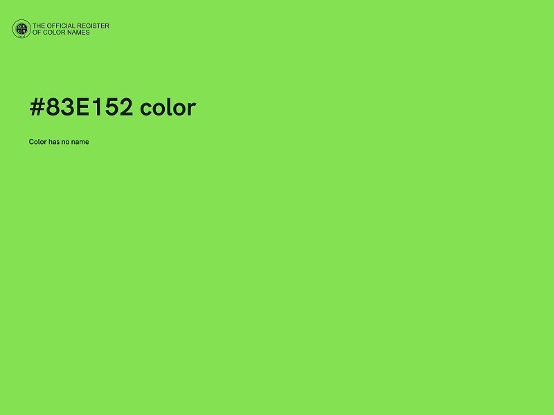 #83E152 color image