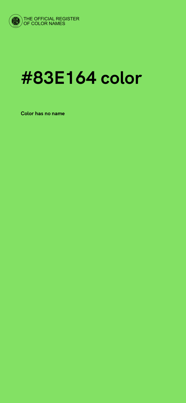 #83E164 color image