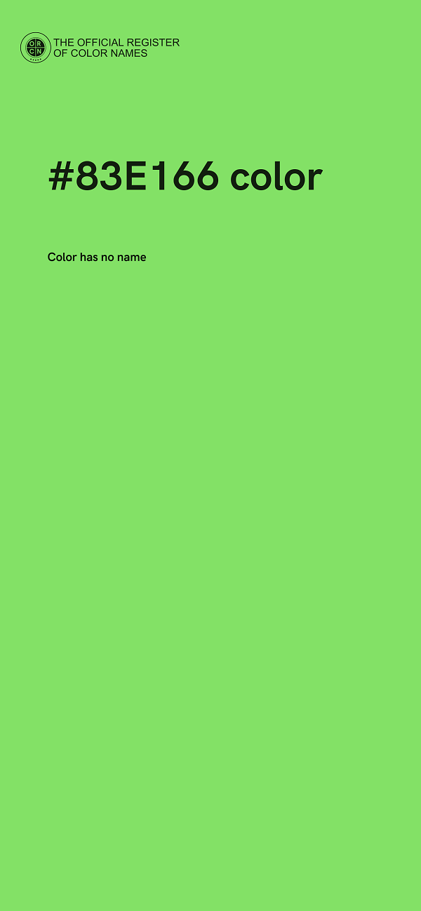 #83E166 color image