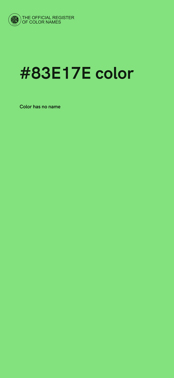 #83E17E color image