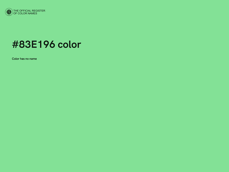 #83E196 color image