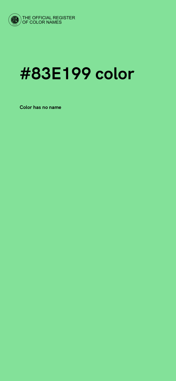 #83E199 color image