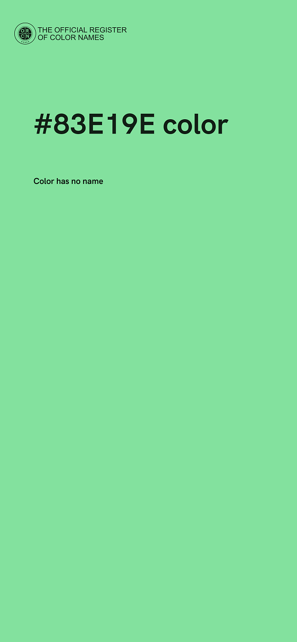 #83E19E color image