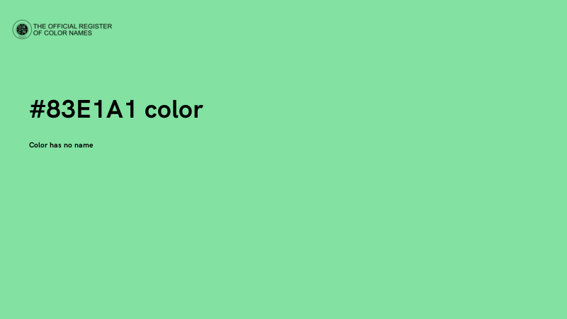 #83E1A1 color image