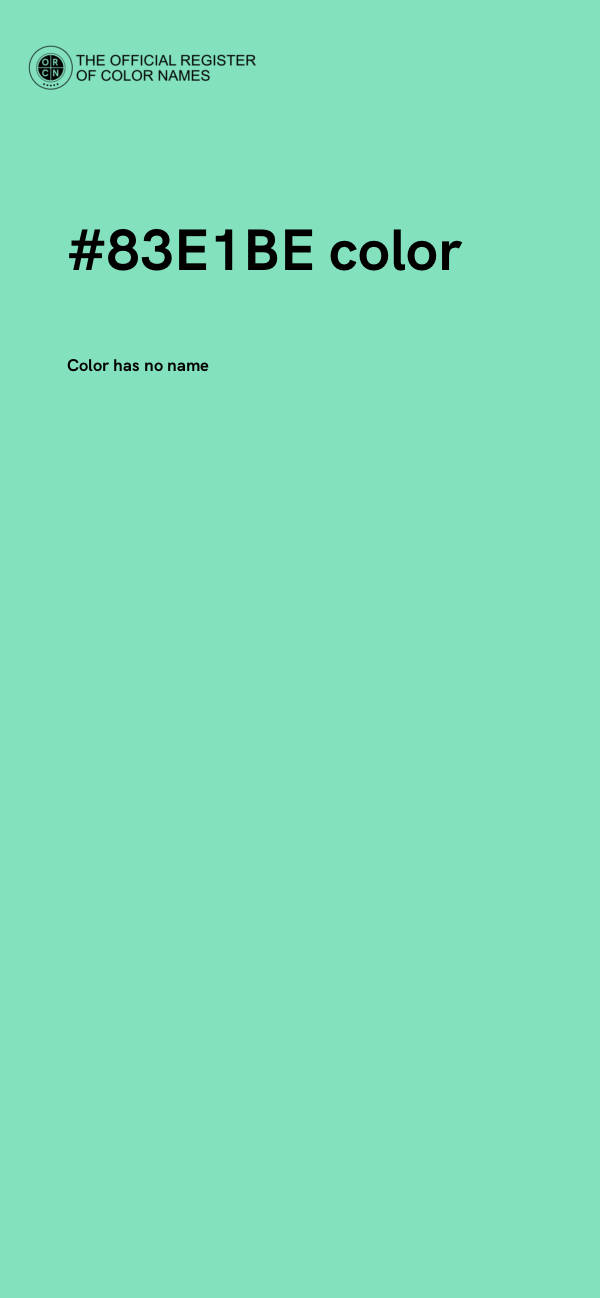 #83E1BE color image