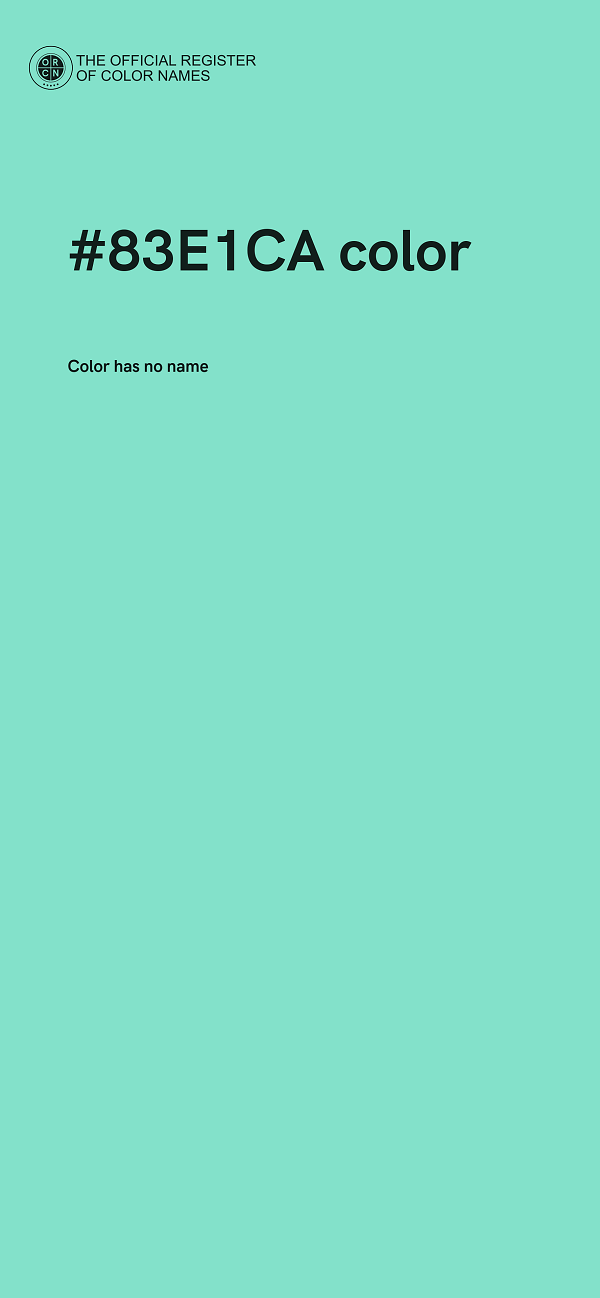 #83E1CA color image