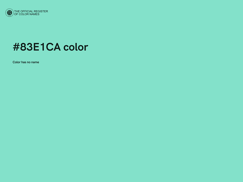 #83E1CA color image