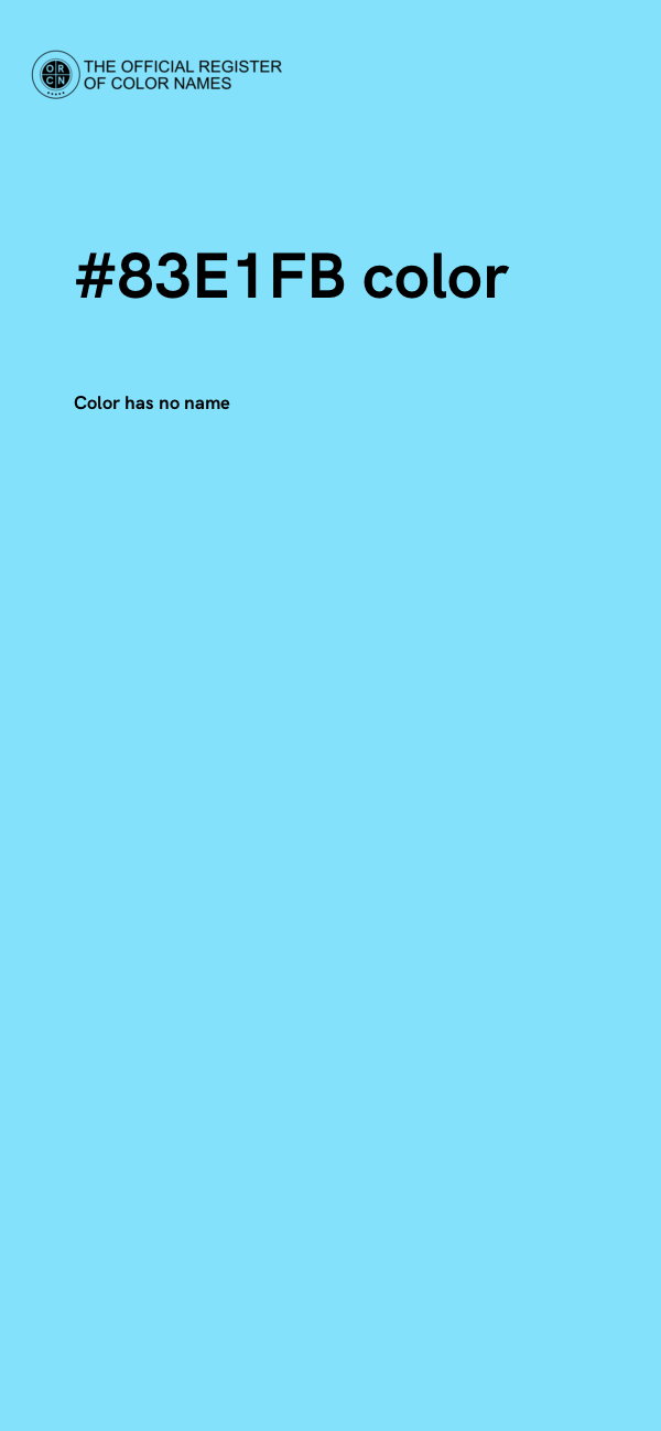 #83E1FB color image