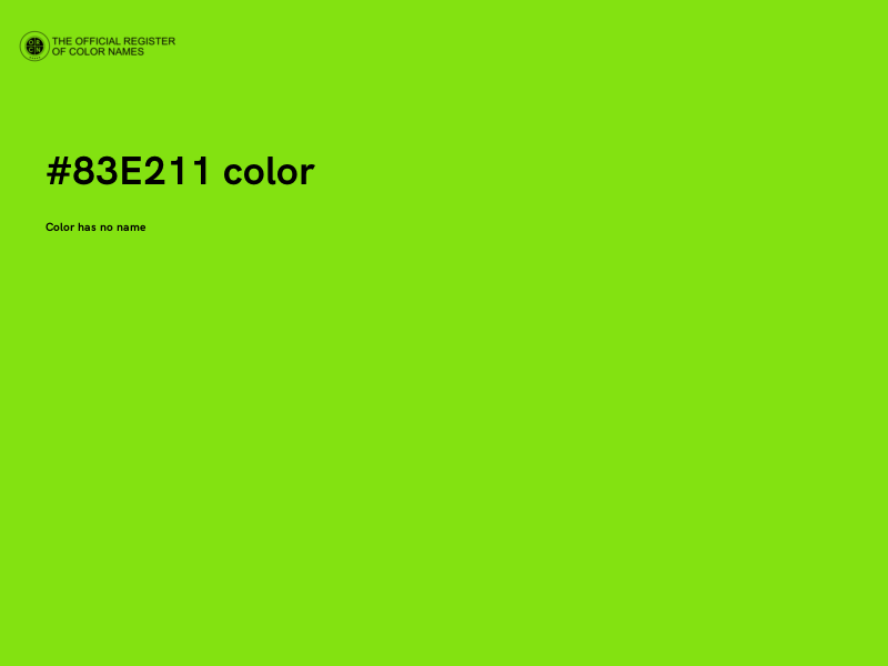 #83E211 color image